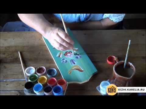 Видео: Роспись по дереву