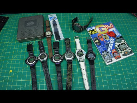 Видео: Летний улов часов Casio Pro Trek, G-Shock с аукционов и барахолок.