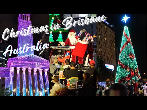 Видео: РОЖДЕСТВО в БРИСБЕНЕ, Вечерний Город, Рождественский Рынок - АВСТРАЛИЯ