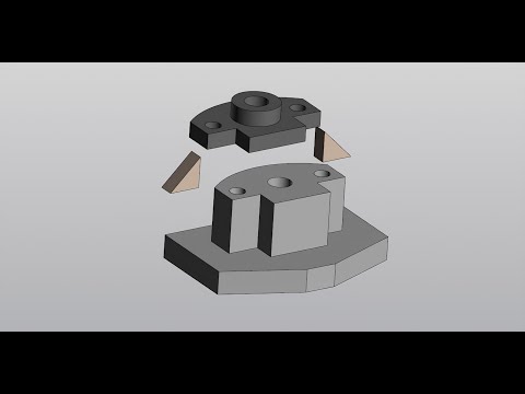Видео: Как создать сборку из деталей в 3D с сборочным чертежом и спецификацией  1 из 2 в уроке по КОМАС 3Д