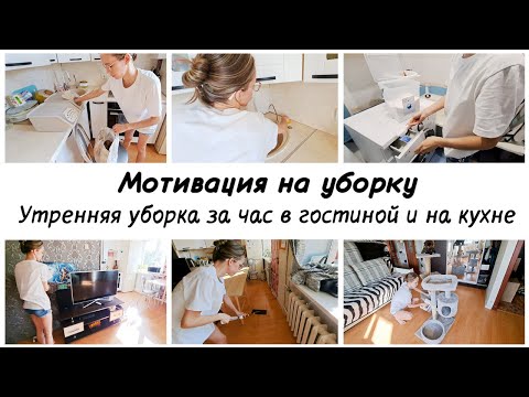 Видео: 🤩Наводим порядок в гостиной и на кухне за час ✅Утренняя мотивация на уборку в квартире