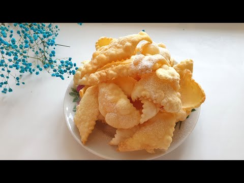 Видео: Очень простой и лёгкий рецепт! ХРУСТЯЩИЙ ХВОРОСТ! Тает во рту!