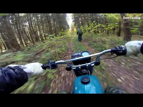 Видео: Мотоцикл Минск Талибанский с ЛК от Ямаха Джог  Поехали испытывать на местности!