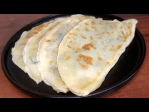 Видео: БЕЗ РАСКАТКИ ТЕСТА! Потрясающее Кутабы На сковороде🔝 - Лепешки из жидкого теста