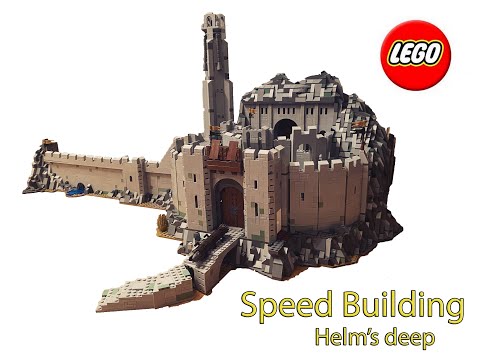 Видео: Lord of the rings. Speed build Helm's deep. Властелин колец. Быстрая сборка хельмовой пади