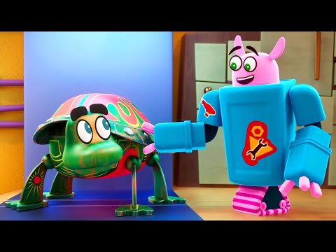 Видео: Секрет черепахи — 17 серия — Живой гараж — Мультик для детей про машинки