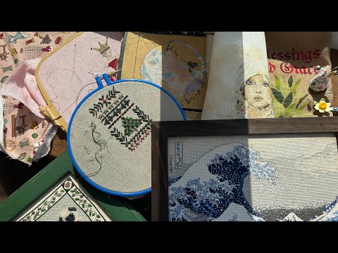 Видео: Итоги лета / Что навышивала? / DMC / Mill Hill / Lanarte / Panna