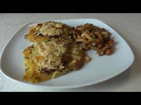 Видео: картофельные гнёзда с фаршем и сыром