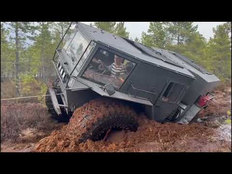 Видео: Вездеход UVAT MAMONT-V Васюганское болото.