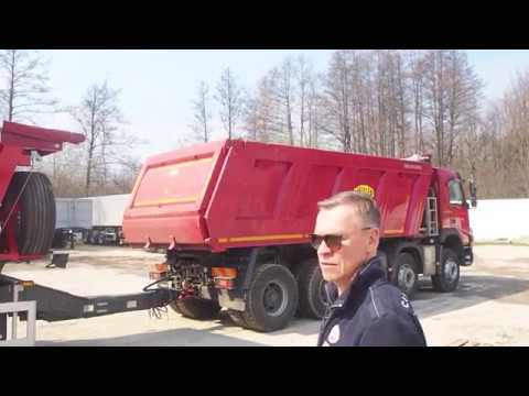 Видео: Самосвал Volvo с прицепом MEGA