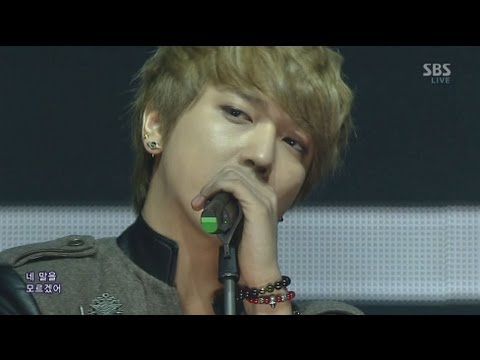 Видео: CNBLUE [извините] @SBS Inkigayo Популярная песня 20130203