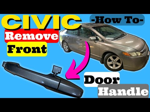 Видео: Honda Civic Как снять/заменить ручку передней двери (2006, 2007, 2008, 2009, 2010, 2011)
