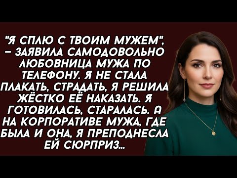 Видео: "Я сплю с твоим мужем", — заявила самодовольно любовница мужа по телефону. Я не стала плакать...