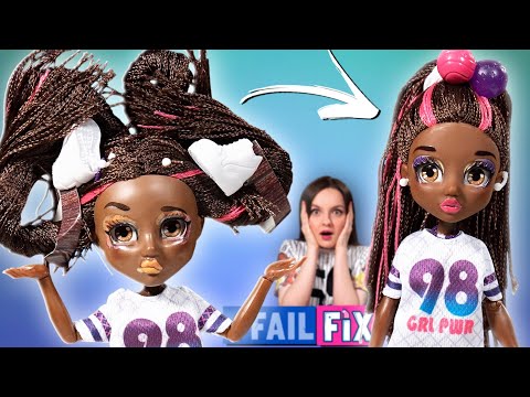 Видео: ПРИШЛОСЬ МЫТЬ! Преображение темнокожей куклы Fail Fix @Dance.Stylz, обзор и распаковка