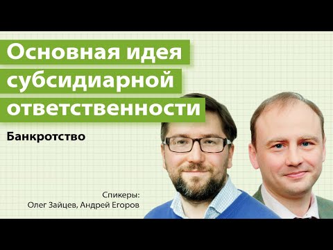 Видео: Основная идея и деликтный характер субсидиарной ответственности при банкротстве