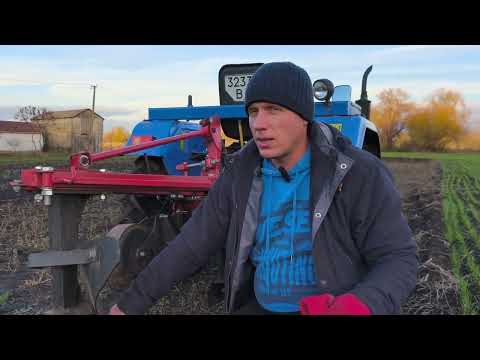 Видео: Вносимо органічні добрива. Перша осіння оранка плугом 2.25