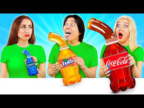 Видео: Большая, Средняя или Маленькая Тарелка Челлендж | Потрясающие Кухонные Лайфхаки Multi DO Best