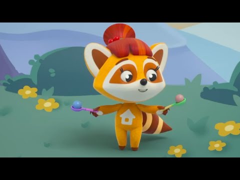 Видео: Ложка - Енотки - музыкальный мультфильм для самых маленьких
