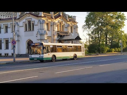 Видео: Автобус, маршрут №355 (кольцевой) ЛиАЗ-5292.60 б.5249 (04.06.2021) Петергоф
