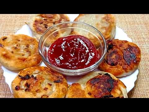 Видео: ЗА КОПЕЙКИ! Бюджетные лепешки с луком на сковороде! Идеально в пост