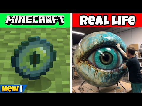 Видео: Анимированные мобы Minecraft против реальных | Реальная версия Minecraft!