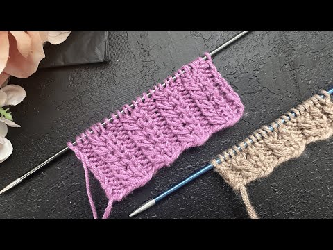 Видео: Всего ДВА ряда .ИДЕАЛЬНО И ОЧЕНЬ ПРОСТО! Узор так хорош, а вяжется проще простого!