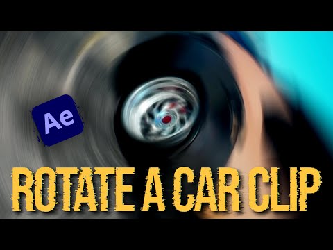 Видео: Как повернуть клип автомобиля с идеально отцентрированным колесом в After Effects