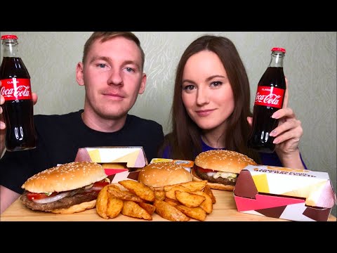 Видео: МУКБАНГ БУРГЕР КИНГ НАГГЕТСЫ воппер КАРТОШКА по деревенски | MUKBANG BURGER KING WHOPPER NUGGETS