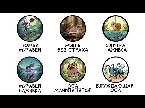 Видео: Все паразиты, управляющие поведением за 5 минут
