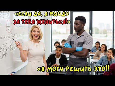 Видео: «Реши уравнение, и я выйду за тебя». Профессор смеялся, пока уборщик не решил задачу.