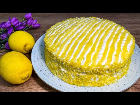 Видео: САМЫЙ ВКУСНЫЙ ТОРТ ЭТОГО ГОДА. Нежный Лимонный Торт.