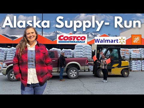 Видео: Запасы на Аляску в полном объёме перед наступлением зимы! Costco, Home Depot, Walmart и другие ма...