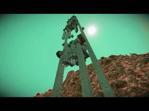Видео: Космический лифт к центру земли в Space Engineers, серия #1