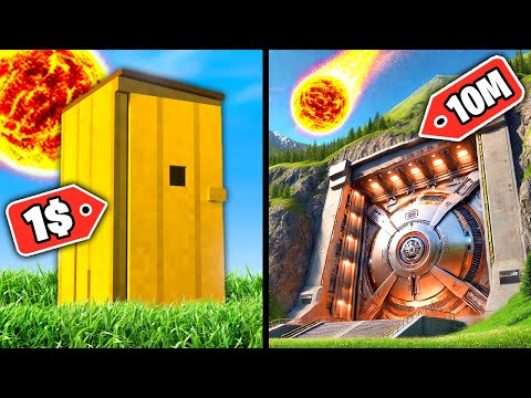 Видео: $1 vs $10,000,000 БУНКЕРЫ против МЕТЕОРИТА! ► Teardown