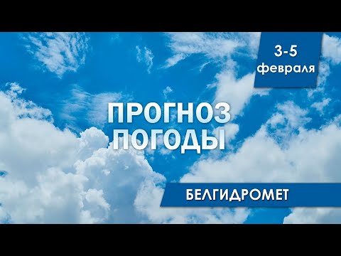 Видео: Прогноз погоды в Беларуси на 3-5 февраля I БЕЛГИДРОМЕТ