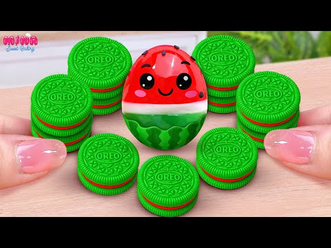 Видео: 💙Арбузный торт OREO против рецепта фруктового желе💙Сладкий миниатюрный шоколадный торт | Mina Swe...