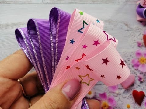 Видео: Безумно ПРОСТО Бесподобно КРАСИВО. Бантики из репсовых лент🎀