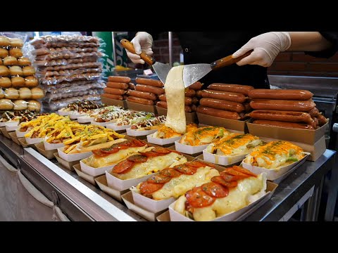 Видео: Фантастический вкус! Хот-дог по-американски - ТОП 3 / Корейская уличная еда