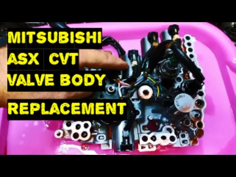 Видео: Замена корпуса клапана Mitsubishi ASX CVT JF016E RE0F10D RE0F10F JF017E RE0F10E CVT8 F1CJC W1CJC