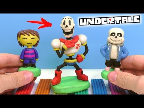 Видео: Лепим САНС, ФРИСК И ПАПИРУС из игры Андертейл | Undertale PLASTICINE TUTORIAL