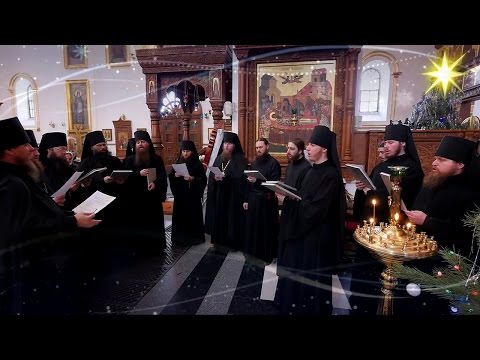 Видео: Колядки. Братский хор. Святогорская Лавра. 13.01.17г.