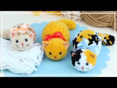 Видео: Как сделать Котёнка из ниток для вязания 🐱 🧶🐈  Yarn Kitty Making 🌟  DIY NataliDoma