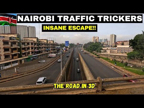 Видео: НЕВЕРОЯТНО: БЕЗУМНЫЙ способ, которым водители Найроби обгоняют пробки, используя дорогу Джуджа