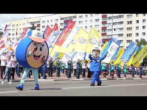 Видео: 03.07.2019. Праздничное шествие в Солигорске в честь Дня Независимости Беларуси