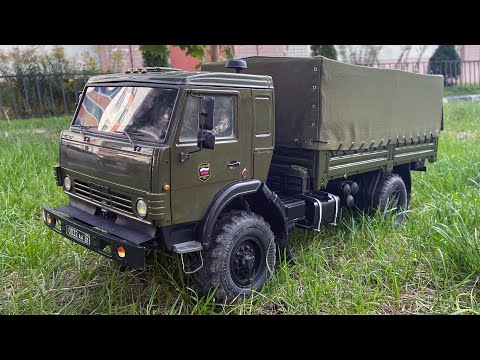 Видео: ✅ Большой КамАЗ 4х4 на радиоуправлении! Как настоящий!