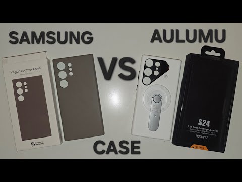 Видео: Сравнение двух чехлов из Эко-кожи | Samsung Vegan Leather Cover VS Aulumu for Galaxy s24 Ultra #влог