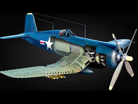 Видео: Внутри самолета F4U-4 Корсар