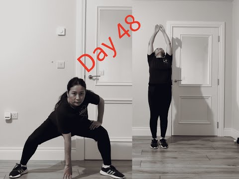 Видео: Day48 Послеродовая тренировка | Ощущение, будто поднимаешь гору, чтобы начать тренировку