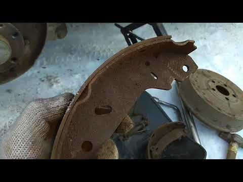 Видео: Пежо Експерт заміна накладок задніх гальмівних колодок. Переклепування накладок пежо експерт