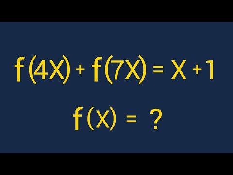 Видео: Общая форма функции f(x)? | Вопрос Гарвардского университета